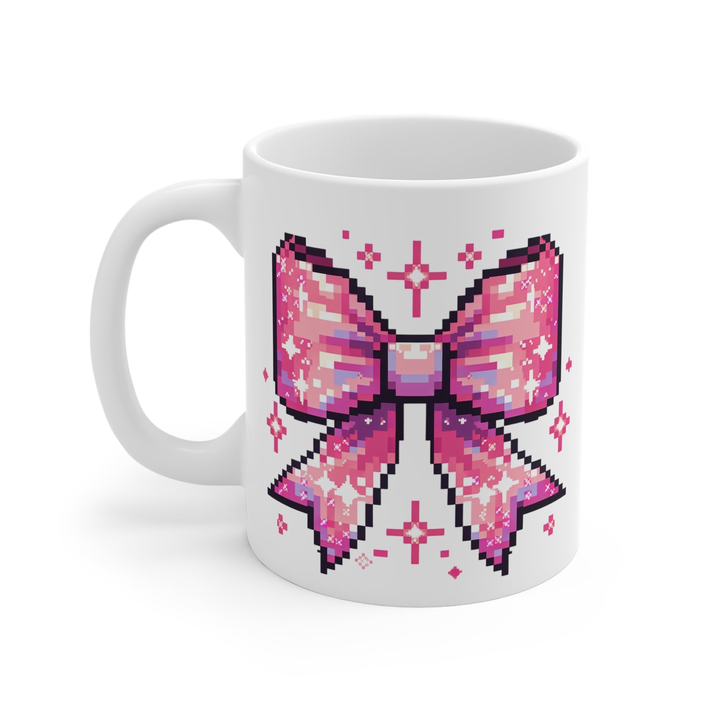 8-Bit Pink Bow Mug (11oz\15oz)