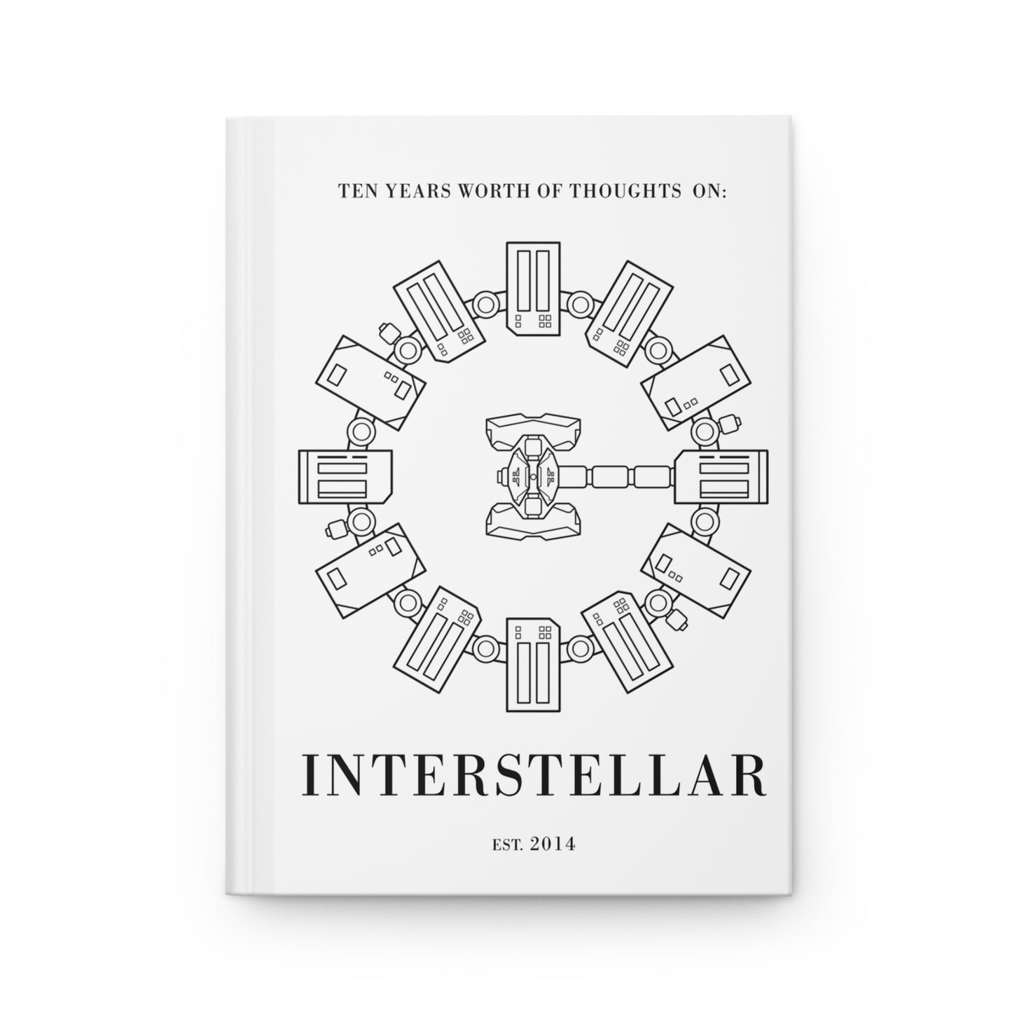 Thoughts on Interstellar - Hardcover notebook (White)