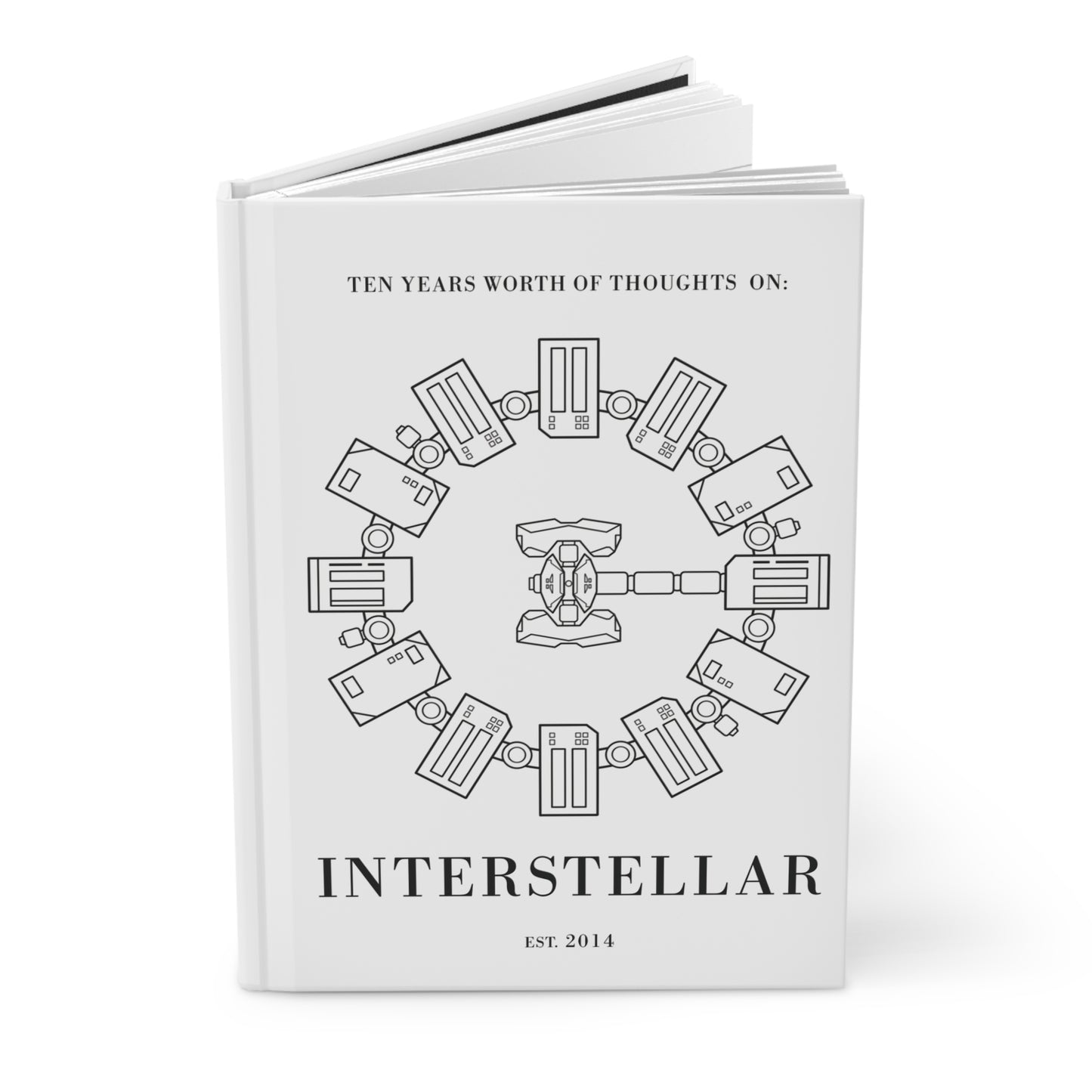 Thoughts on Interstellar - Hardcover notebook (White)