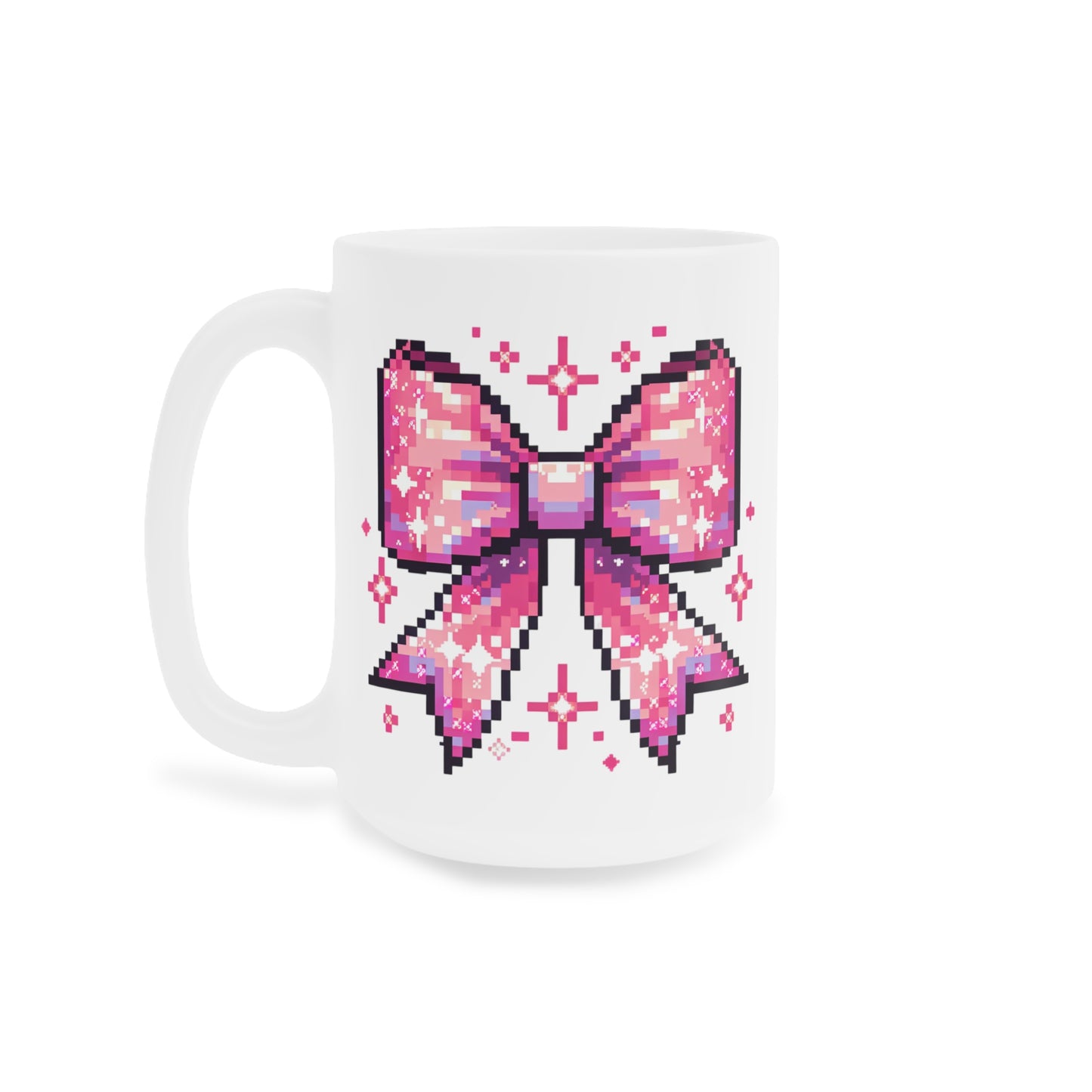 8-Bit Pink Bow Mug (11oz\15oz)