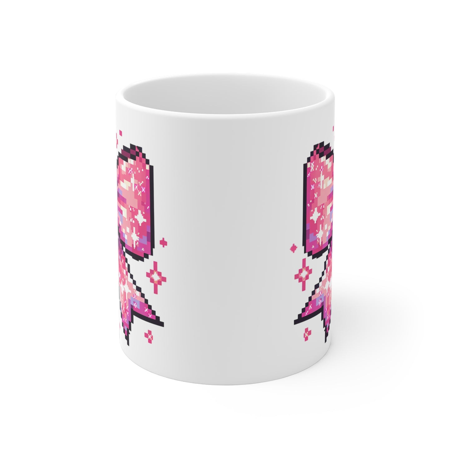 8-Bit Pink Bow Mug (11oz\15oz)