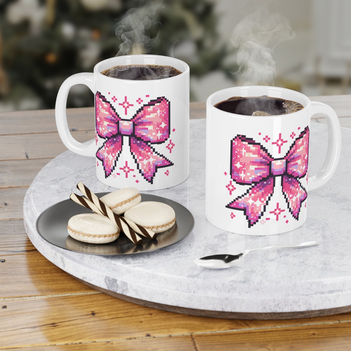 8-Bit Pink Bow Mug (11oz\15oz)