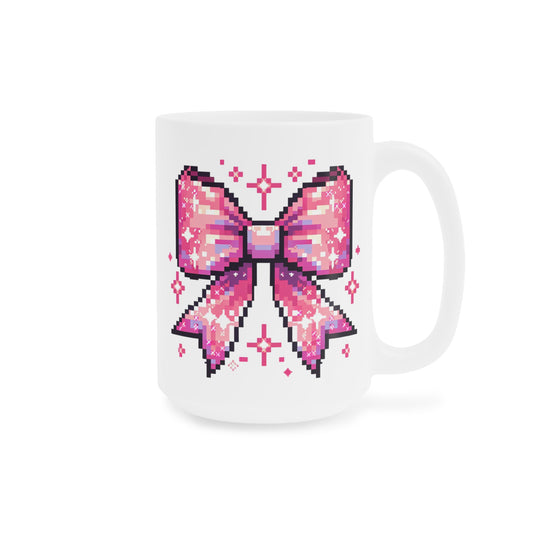 8-Bit Pink Bow Mug (11oz\15oz)