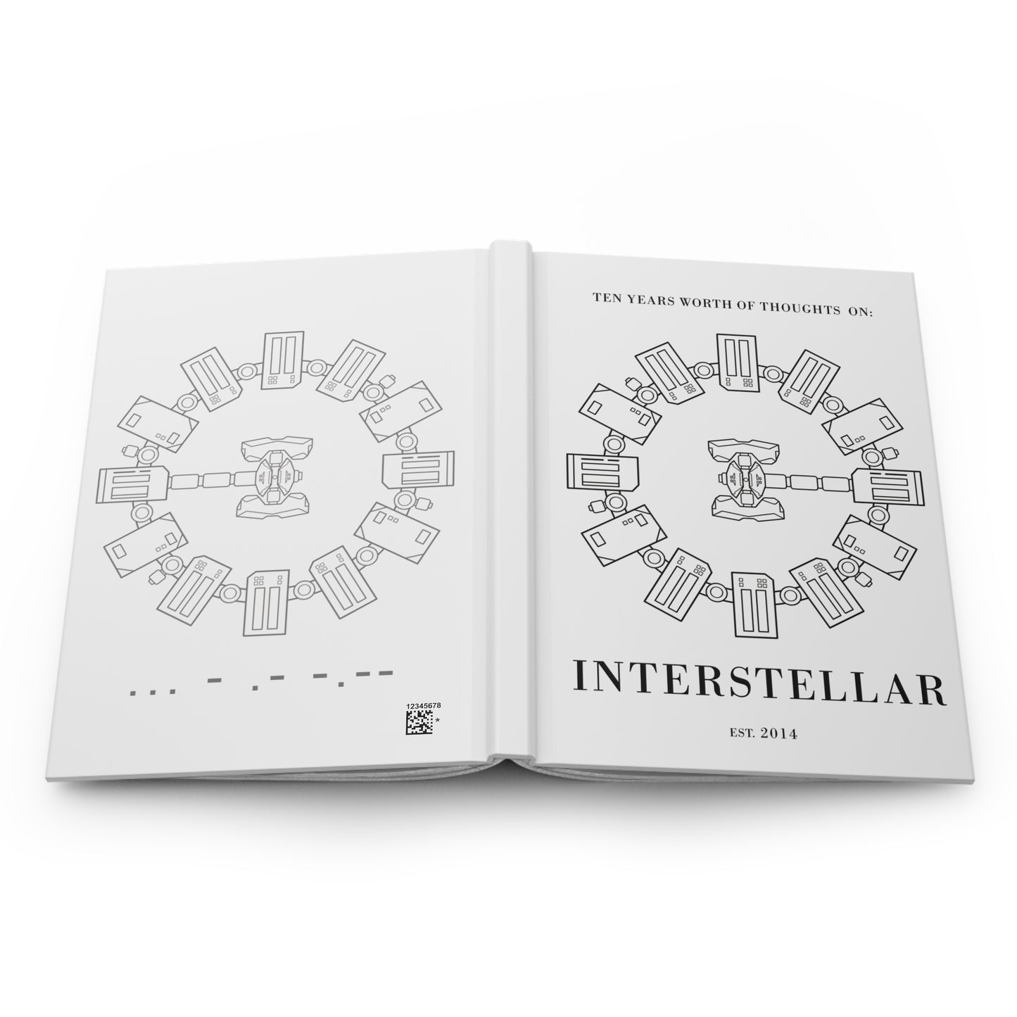 Thoughts on Interstellar - Hardcover notebook (White)
