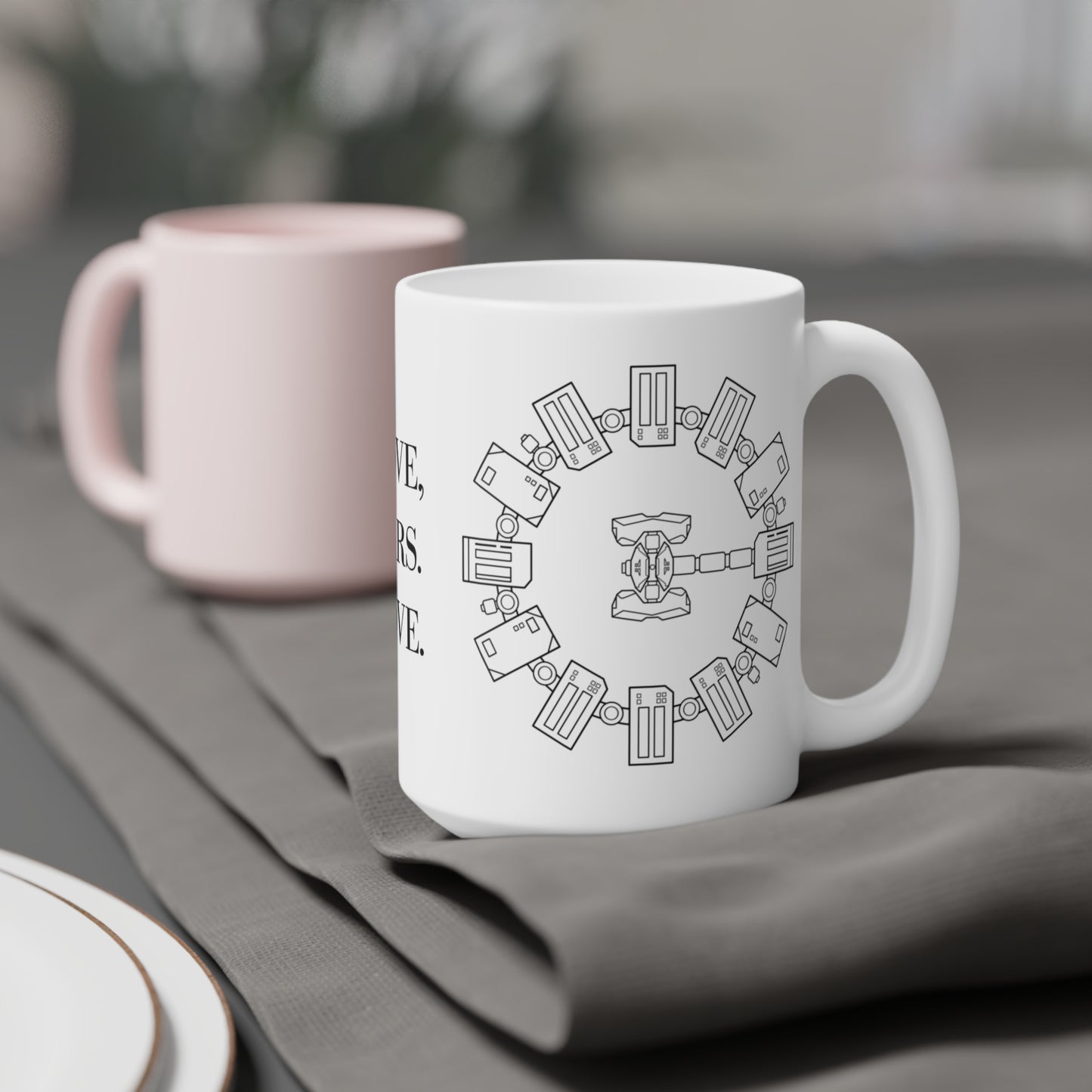 Minimalist Interstellar Coffee Mug, Love, Tars. Love