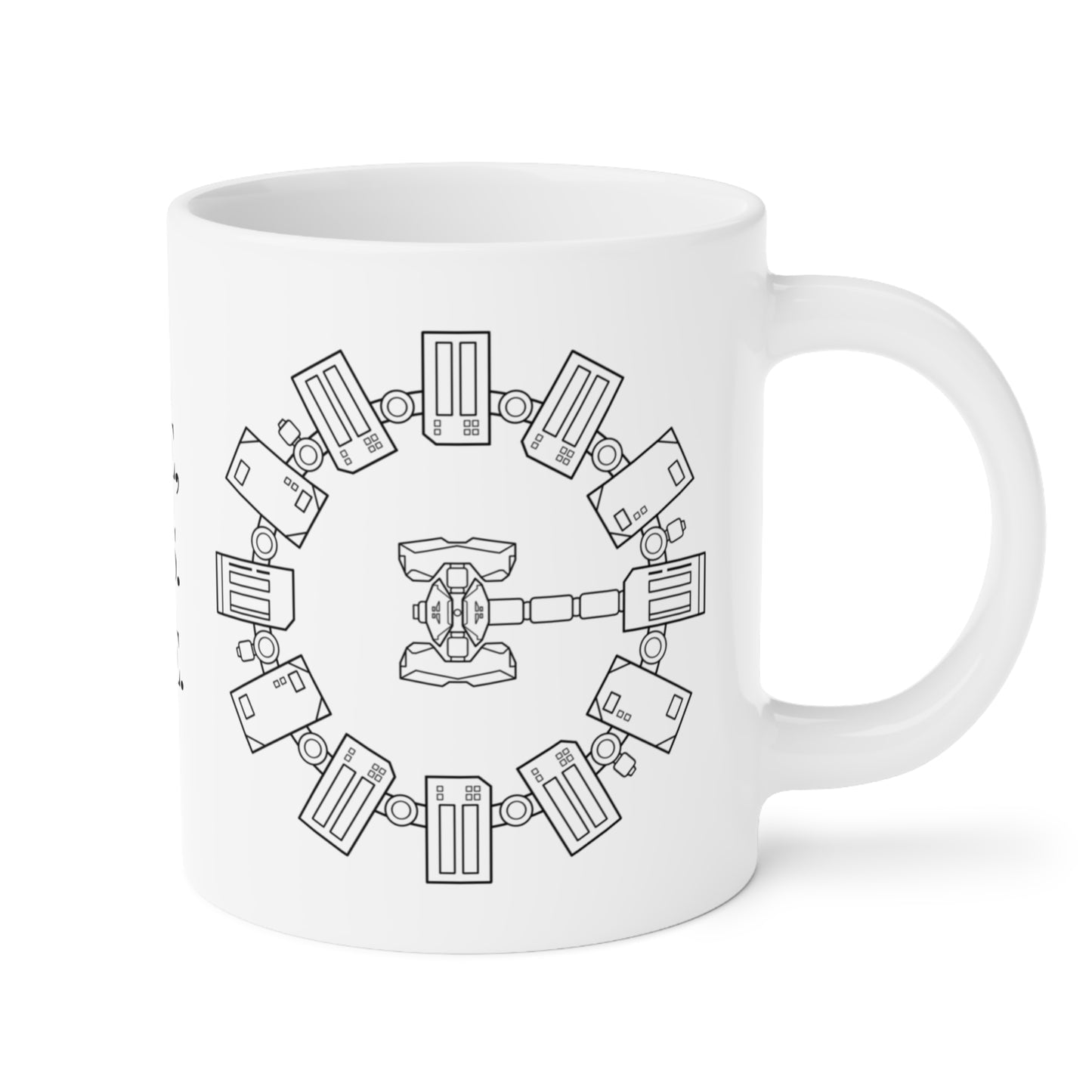 Minimalist Interstellar Coffee Mug, Love, Tars. Love