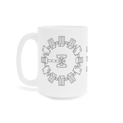 Minimalist Interstellar Coffee Mug, Love, Tars. Love