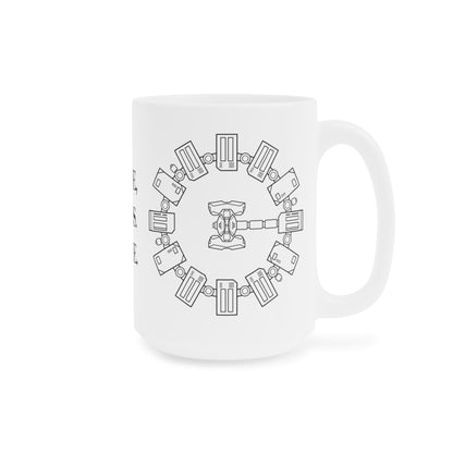 Minimalist Interstellar Coffee Mug, Love, Tars. Love